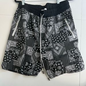 Black Christos NY Bandana Shorts. Size XL.